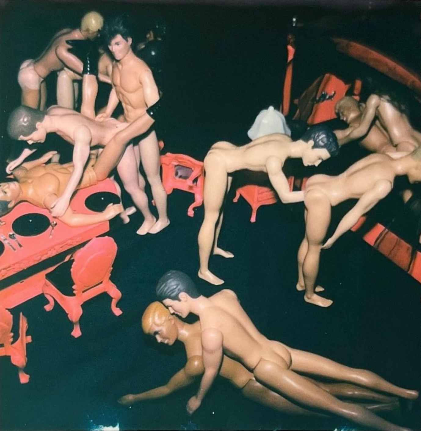 The meme is a humorous image of a room filled with sex toys and a group of sex dolls. The image is captioned "When you finally get to the point where you can just be yourself". The meme is likely poking fun at the idea of being so comfortable in one's own skin that they can just be themselves, but in this case, the "self" is a group of sex dolls.